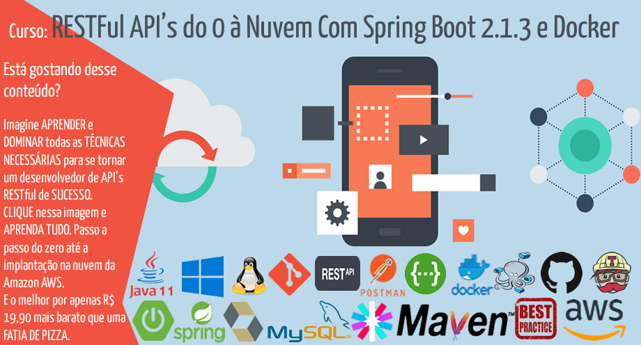 RESTFul API's do 0 à Nuvem Com Spring Boot 2.1.3 e Docker